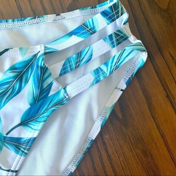 Yonique White Tropical Pom Pom Bikini - Picture 6 of 12